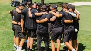 DGL: Das Herrenteam des Münchener GC zeigt Teamgeist und steht kurz davor, es zum ersten Mal ins Final Four zu schaffen. (Foto: DGV/Philipp Eibl)