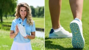 Der neue Denim-Golfschuh von Duca del Cosma. (Fotos; Duca del Cosma)