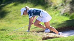 Charley Hull steigt nach zwei Zusammenbrüchen aus dem Damen-Major aus. (Foto: Getty)
