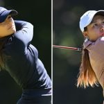 Aline Krauter und Helen briem während des Damen-Majors in Evian. (Fotos: Getty)