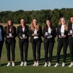 Die deutschen Frauen gewinnen 2025 bei der Team-Europameisterschaft in Frankreich die Bronzemedaille. (Foto: FFgolf/ Mathilde Mazars)