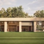 Das neue Fitting-Zentrum von TaylorMade: Offen, hell und umgeben von sattem Grün. (Foto: TaylorMade)