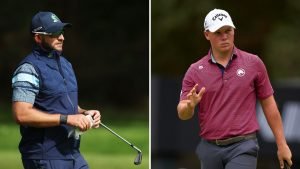 Dean Burmerster und Caleb Surratt gehen als Führungsduo in den Finaltag des PIF Saudi International Turniers (Foto: Getty)