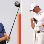 Tommy Fleetwood und Rory McIlroy mit neuen TaylorMade-Drivern gesichtet. (Fotos: Getty)