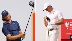 Tommy Fleetwood und Rory McIlroy mit neuen TaylorMade-Drivern gesichtet. (Fotos: Getty)