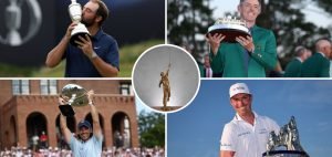 Wer holt sich den Jack Nicklaus Award? Die PGA Tour stellt vier Spieler zur Wahl. (Fotos: Getty/PGA Tour)