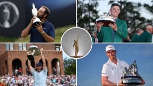 Wer holt sich den Jack Nicklaus Award? Die PGA Tour stellt vier Spieler zur Wahl. (Fotos: Getty/PGA Tour)