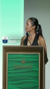 Lindy Duncan erhält den Heather Farr Perseverance Award 2025 - (@LPGA)