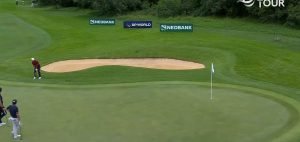 Aldrich Potgieter mit beeindruckendem Chip-in beim Nedbank Golf Challenge 2025 - (@DPWorldTour)